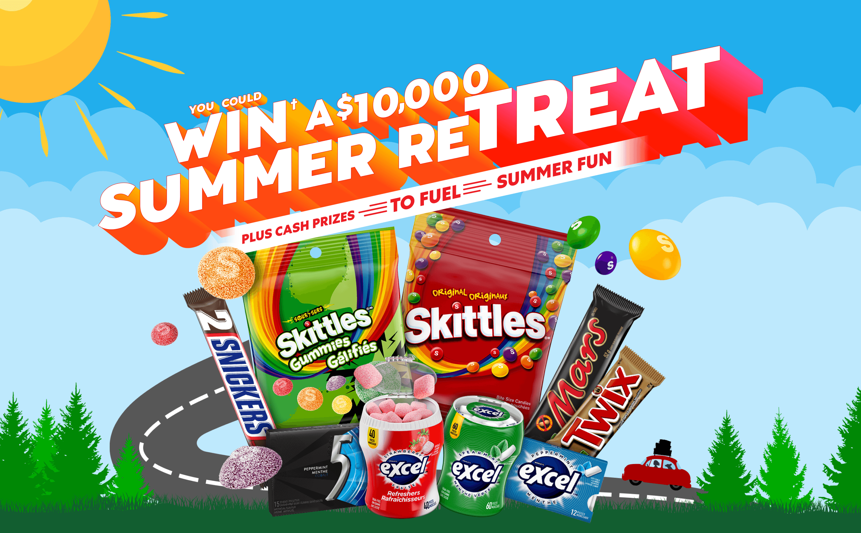 You could win† a $10,000 summer retreat plus cash prizes to fuel summer fun