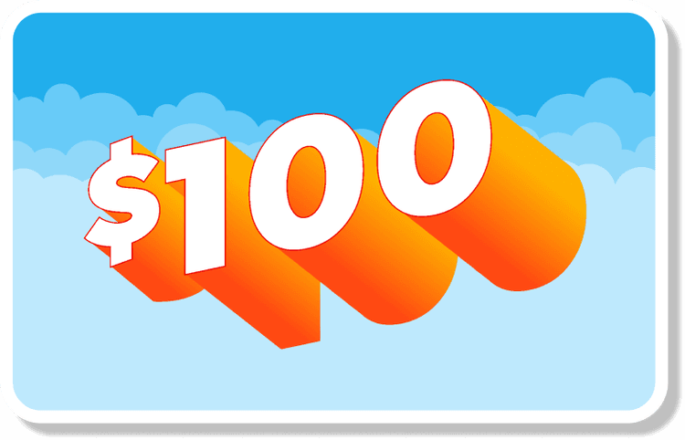 $100